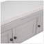 Banc de rangement rustique avec 3 volets, un coussin amovible et des compartiments cachés pour le vestibule ou la chambre à coucher-600024964