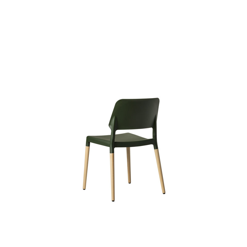 Belloch Chair, Natural Beech Wood, Green