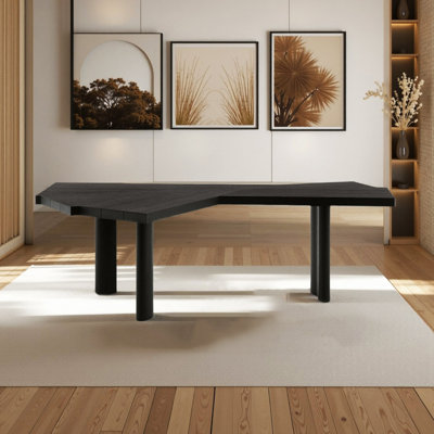 Nordic Style Irregular Solid Wood Desk