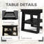 Table de salle à manger extensible, table de ferme en bois Mid-Centry avec rangement pour salle à manger-1889797246