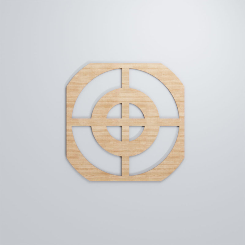 Panneaux muraux décoratifs en bois Sullivan, Aulne, H 15 3/8 po x l 15 3/8 po x P 3/8 po