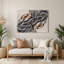 Biomorphic Abstraction 25, art mural gris en métal-1829718088