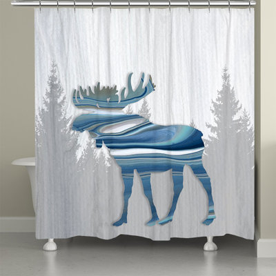 Rideau de douche Moose Lodge