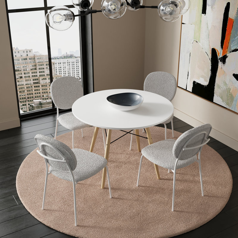 Ensemble repas pour 4 personnes Chanston, Blanc