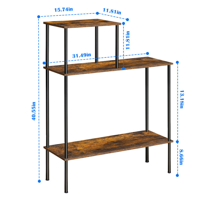 Console 31,49 po Contrell, Brun