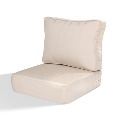 6 Inch Sunbrella Outdoor Chair Seat Back Cushion Set