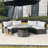 Orsin 4 Person Outdoor Conversation Set With Fire Pit Table