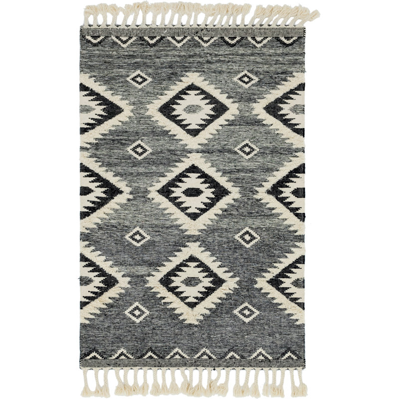 Shriver Performance Wool Geometric Indoor Rug, Rectangle 5'1" x 8'