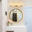 Luminaire de meuble-lavabo moderne avec abat-jour en cristal, applique murale à 3 lumières DEL à intensité variable pour salle de bain, miroir et salle d'eau-1084071105