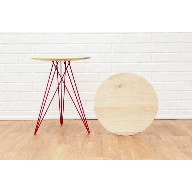 Table de bout Hudson, Érable, Rouge