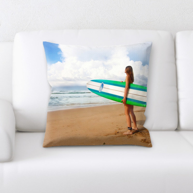 Housse et insert de coussin carré Surfing