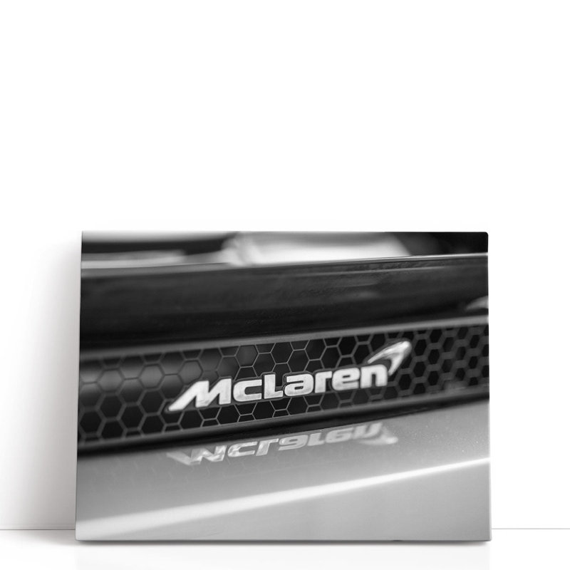 Mclaren Car Logo - reproduction d'art sur toile, H 12 po x l 16 po