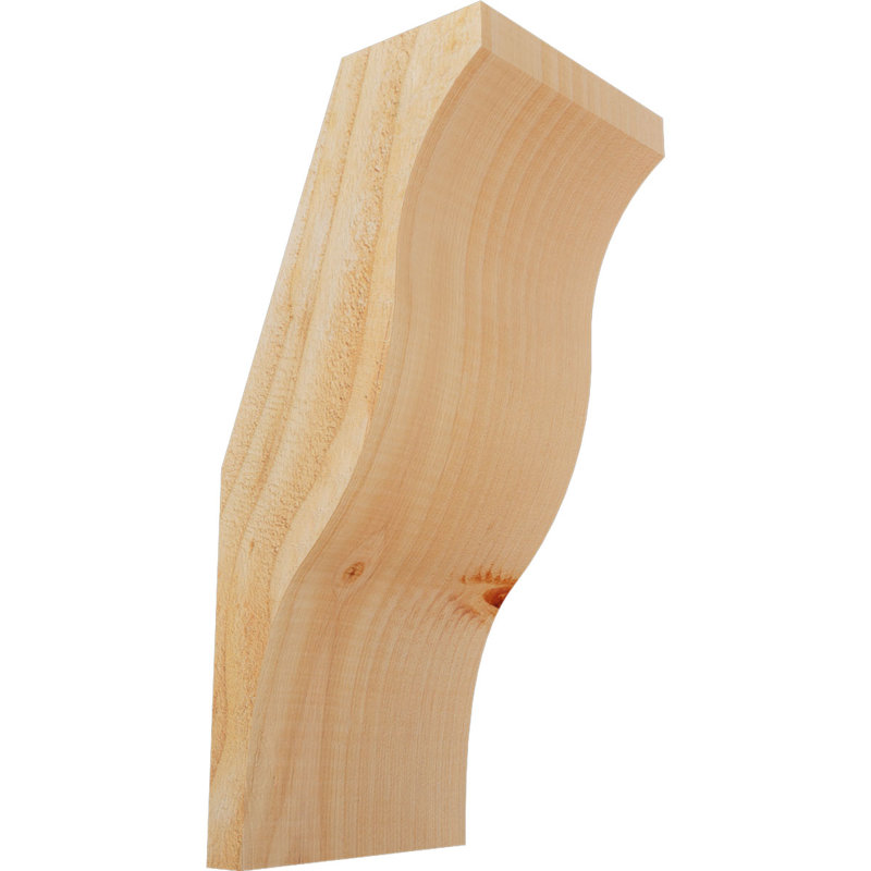 Attelle de genou Funston, Sapin de Douglas, Brute, H 14 po x l 6 po x P 6 po