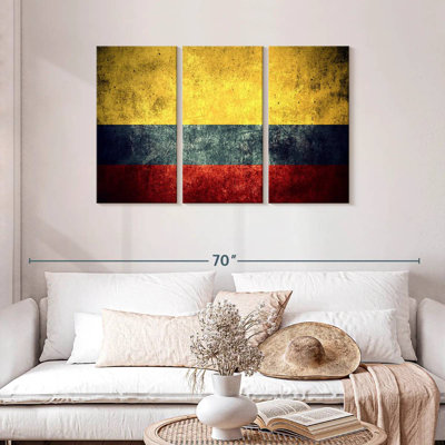 Grunge Colombian Flag