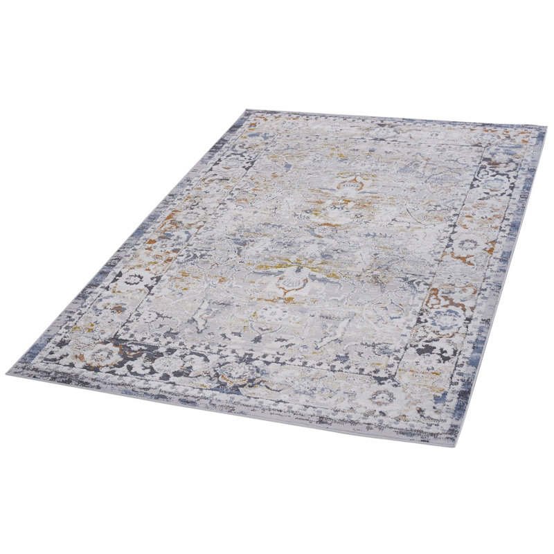 Oriental Indoor / Outdoor Rug, Rectangle 6'7" x 9'