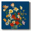 «Blue and Red Bloom», impression sur toile-28213148