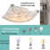 Modern Gold Ceiling Light with Square Curving Shade Dimmable