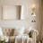 Aluminum Rectangle Wavy Wall Mirror-1428138995-1428139002