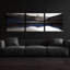 'Reflection Lake 1' by Stellar Design Studio, Acrylic Glass Wall Art, 3 Piece Set, 108" x 36"-102027998