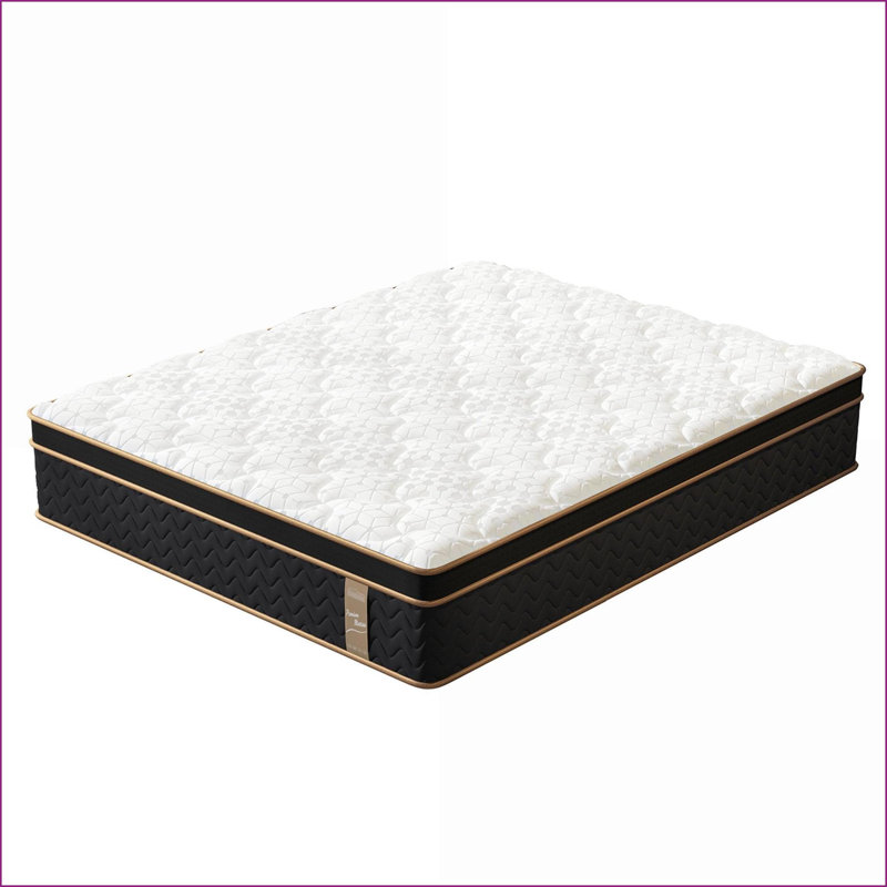 Matelas hybride très moelleux 10 po avec mousse viscoélastique imprégnée de gel et ressorts indépendants, sans fibre de verre, CertiPUR-US | Polyester