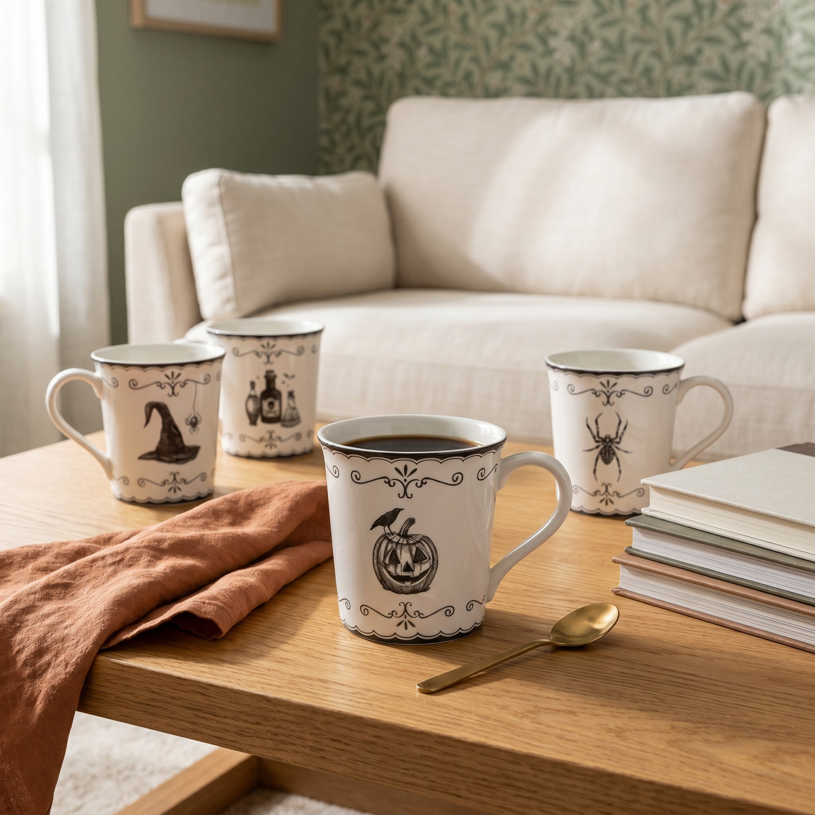 Elegant Haunting Porcelain Mug