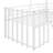 Metal  Loft Bed With Roof-409568233