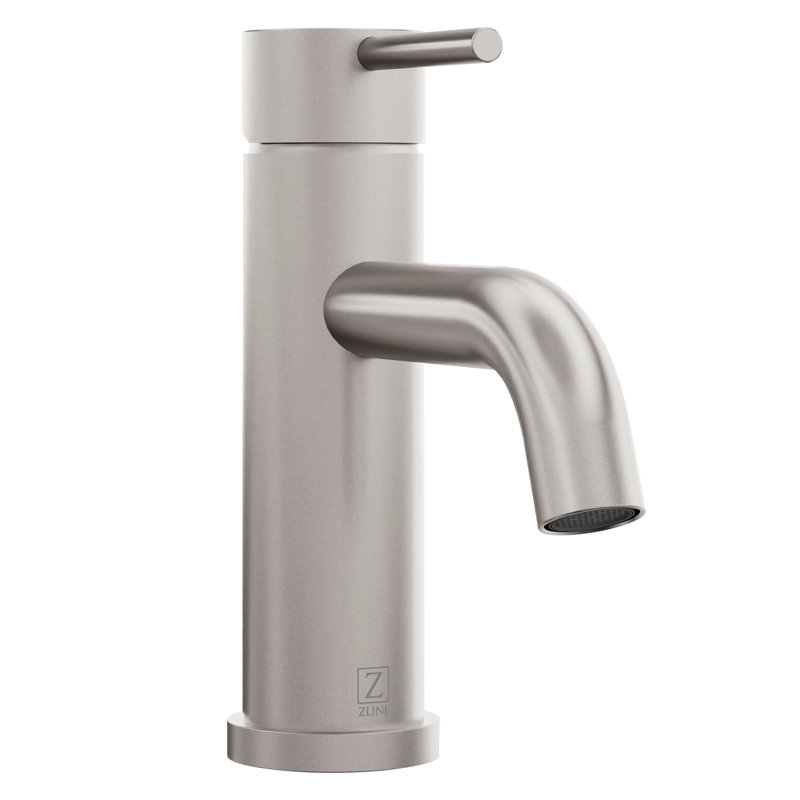 ZLINE Rubicon Elegant Single Handle Bath Faucet in Matte Black, Brushed Nickel