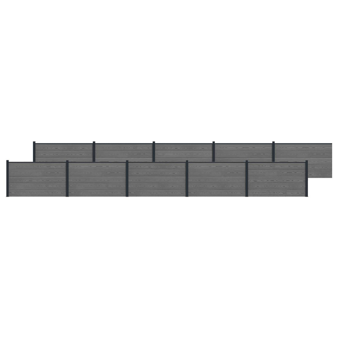 Vidaxl Fence Panel WPC Garden Barrier Edging Fencing Multi Colours Multi Sizes