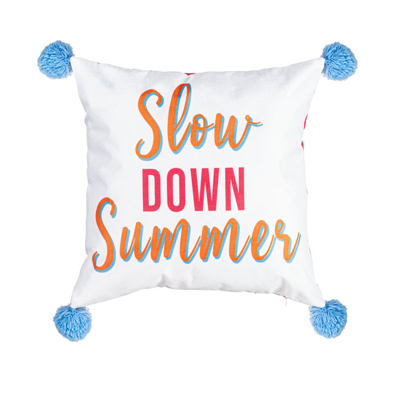 Housse de coussin d'extérieur Slow Down Summer