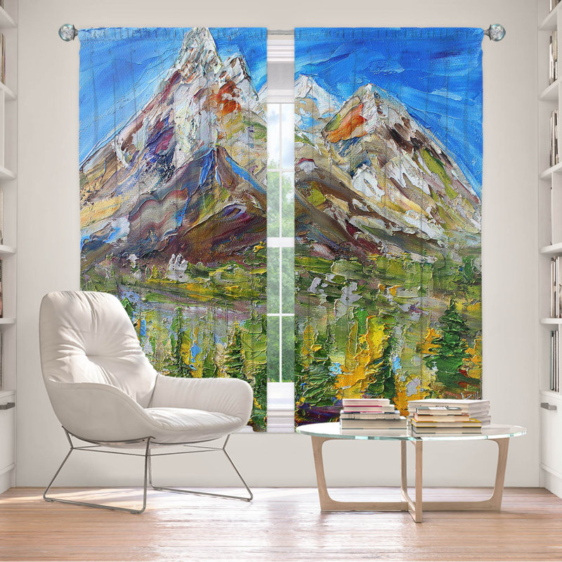 Ensemble de rideaux en polyester 2 pièces, L 40 po x L 82 po