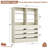 Freestanding Closet System with Wood Drawers-439492904