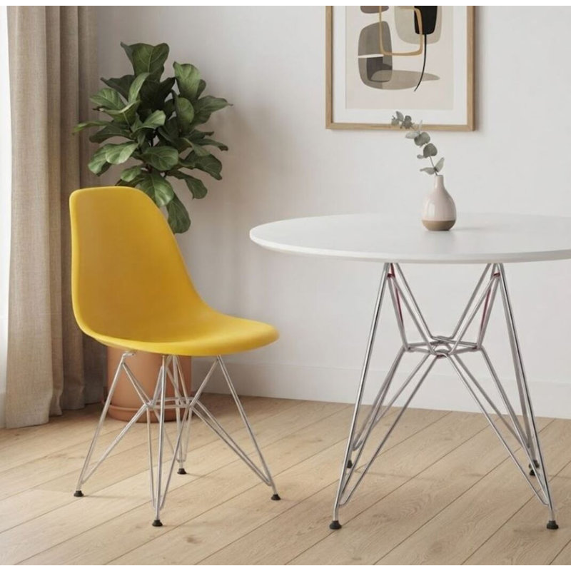 Chaise en plastique Alaska, Jaune