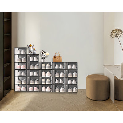 24 Pack Shoe Box，For Home, Entryway, Bedroom & Doorway