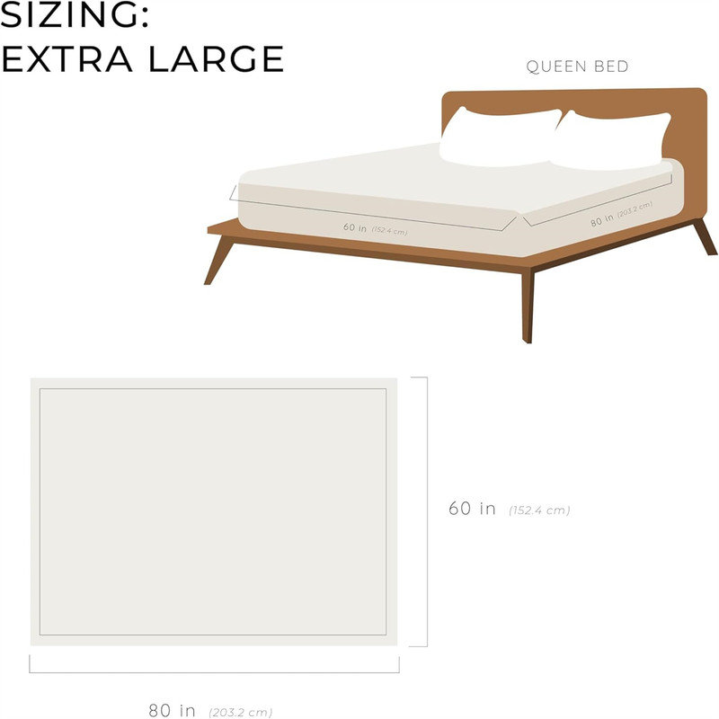 Queen Size White Faux Fur Reversible Throw Blanket