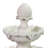 Duque Pineapple Traditional White Fiberglass 3-Tiered Outdoor Water Fountain