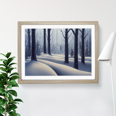 Snowy Winter Forest Vol.1 - Framed Print