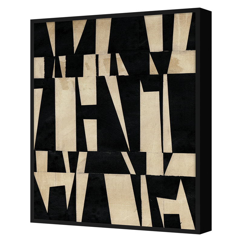 Cosine 4 Print by Susan Gillette, Black, 42" H x 34" W x 2" D