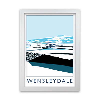 Wensleydale In Snow by Richard O'Neill - Single Picture Frame Print