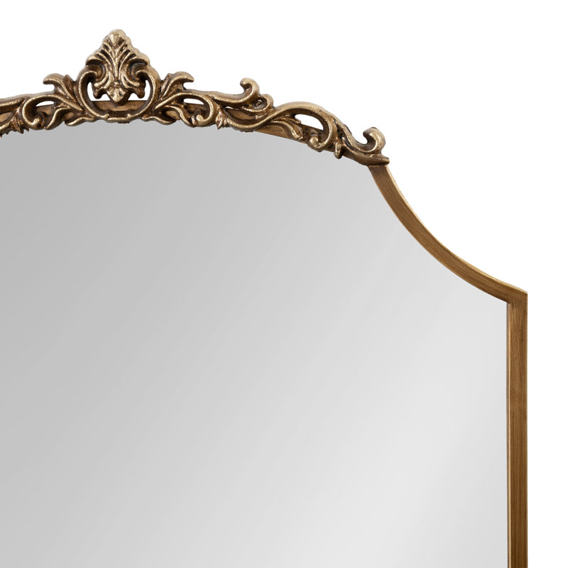 Jervaris Ornate Scalloped Wall Mirror, 36" x 24"