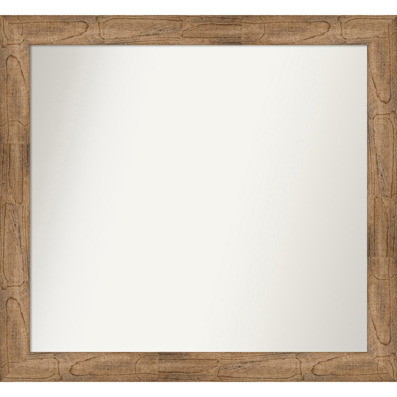 Timmy Solid Wood Wall Mirror, 36.5" x 39.5", Rectangle