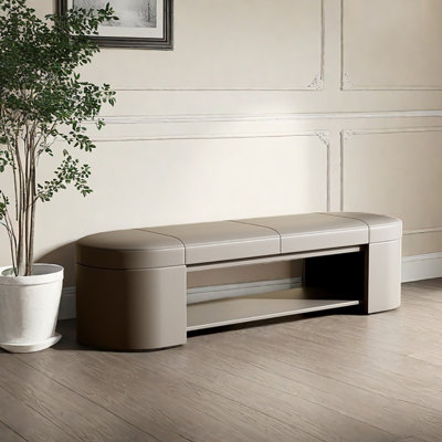 Tabouret avec rangement à chaussures 47,2 po