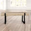 Table basse de style traîneau Gurmail-20246769