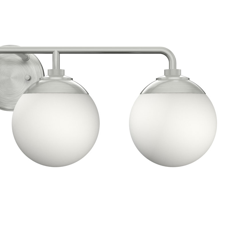 Hepburn Mid-Century Brushed Nickel 3-Light Vanity Sconce
