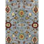 Tapis oriental bleu en laine noué à la main Tindall