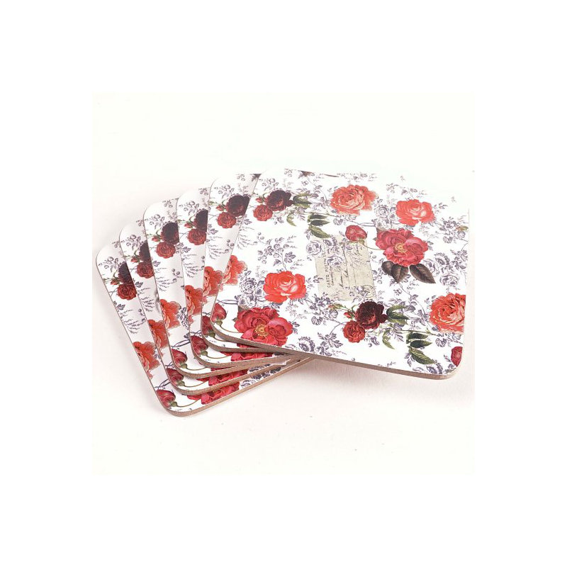 Sous-verre roses