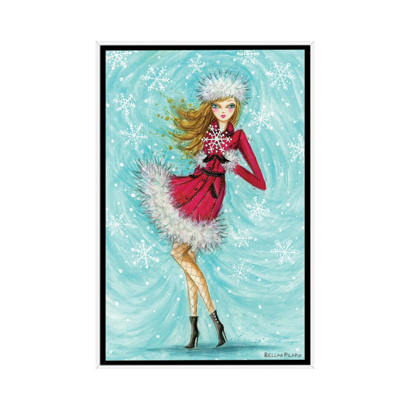 Blythe's Stunning Snowflake - reproduction d'art murale - toile tendue, Cadre flottant sans passe-partout, H 60 po x l 40 po