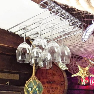 Bar Originale 5 Sections Wall Mounted Glass Rack - Silver (Set of 5)
