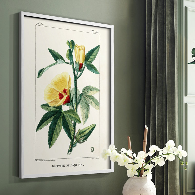 «Turpin Tropical Botanicals VI», reproduction encadrée - bois massif, Blanc, H 28 po x l 22 po
