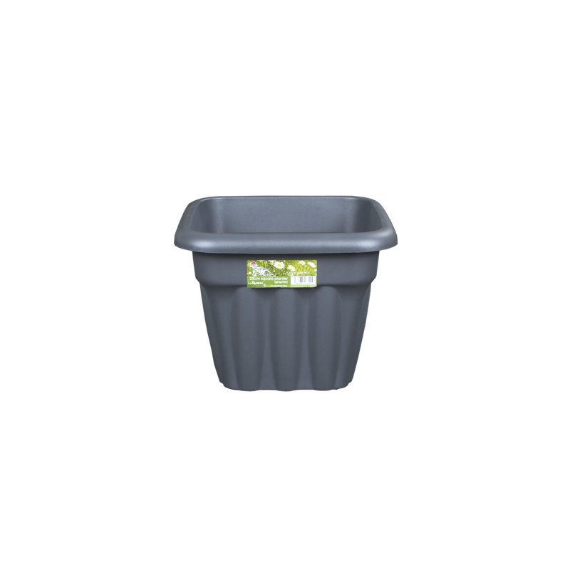 Wham Vista Square Planter, Terracotta, 25cm H x 33cm W x 33cm D, 5