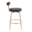Kayson 25.5" Gold Swivel Upholstered Counter Stools-383255566